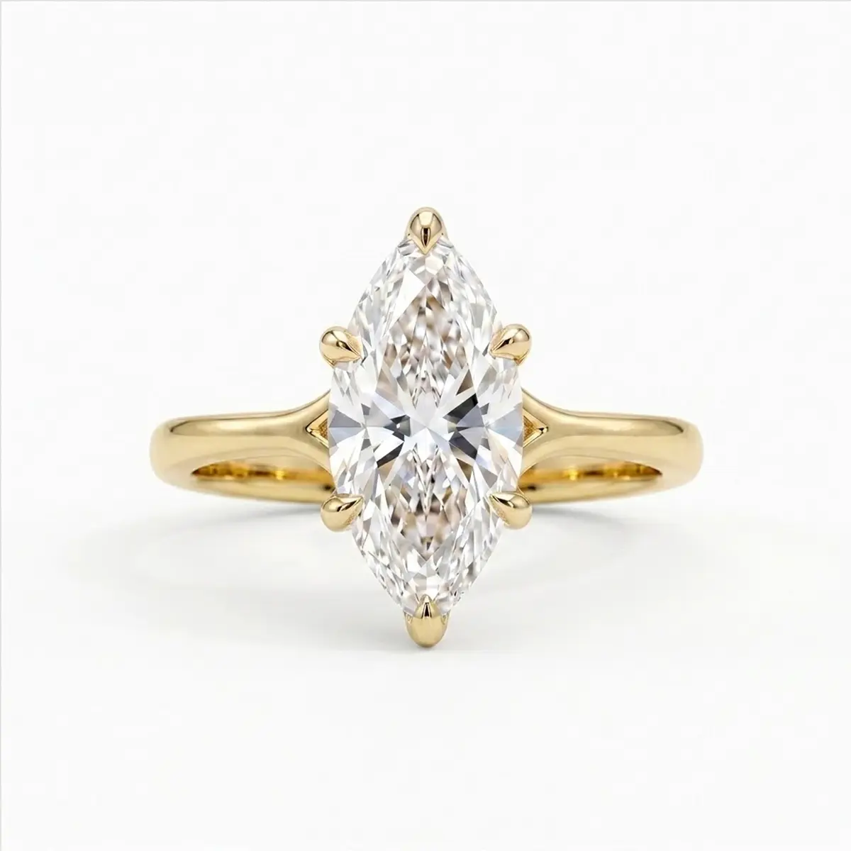 Women's Luxury 2.5CT D/VVS1 Ice-Cut Marquise Cut Gemstone 3-Piece Stackable Engagement Wedding Bands, Matching Promise Rings for Adults, Size 5-10, Multi Gemstone Ring