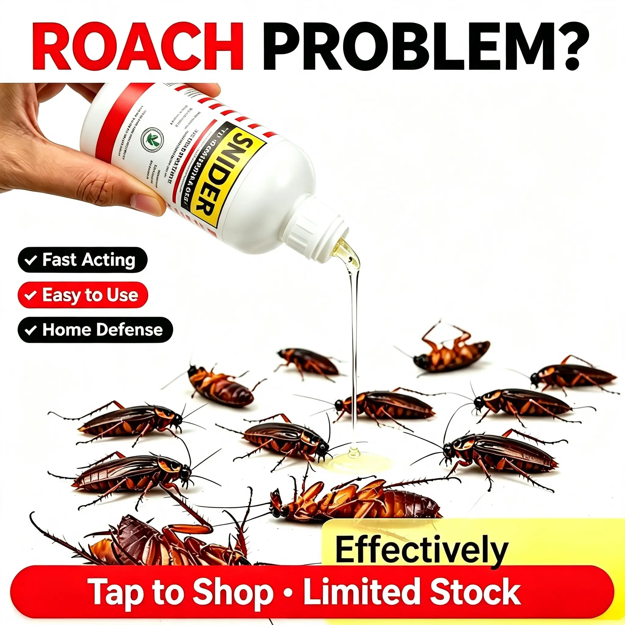 Advanced Insect Rodent Repellent Unit Versatile IndoorOutdoor Protection for Home Office Kitchen and WarehouseSpaces 1 Pack Cockroach Snipers Pest Control Solutionmoons pry effective roach household supplies bait Packets Multi-Species cockroach specie