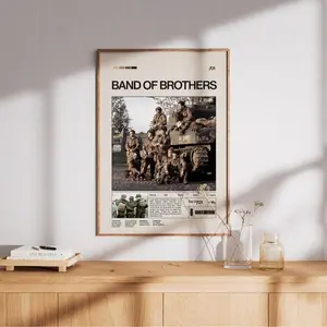 Band of Brothers Art Poster, Contemporary Wall Decor, Modern Home Aesthetic, Interior Decoration Print