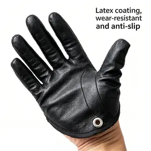 Latex Fishing Gloves, Waterproof Puncture Resistant Non-slip Gloves, Portable Wearproof Gloves for Fish Catching