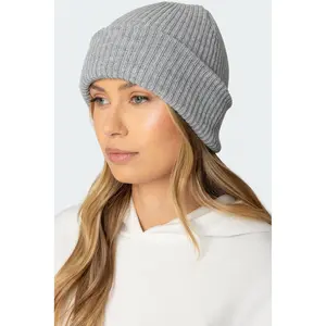 Ribbed Knit Beanie