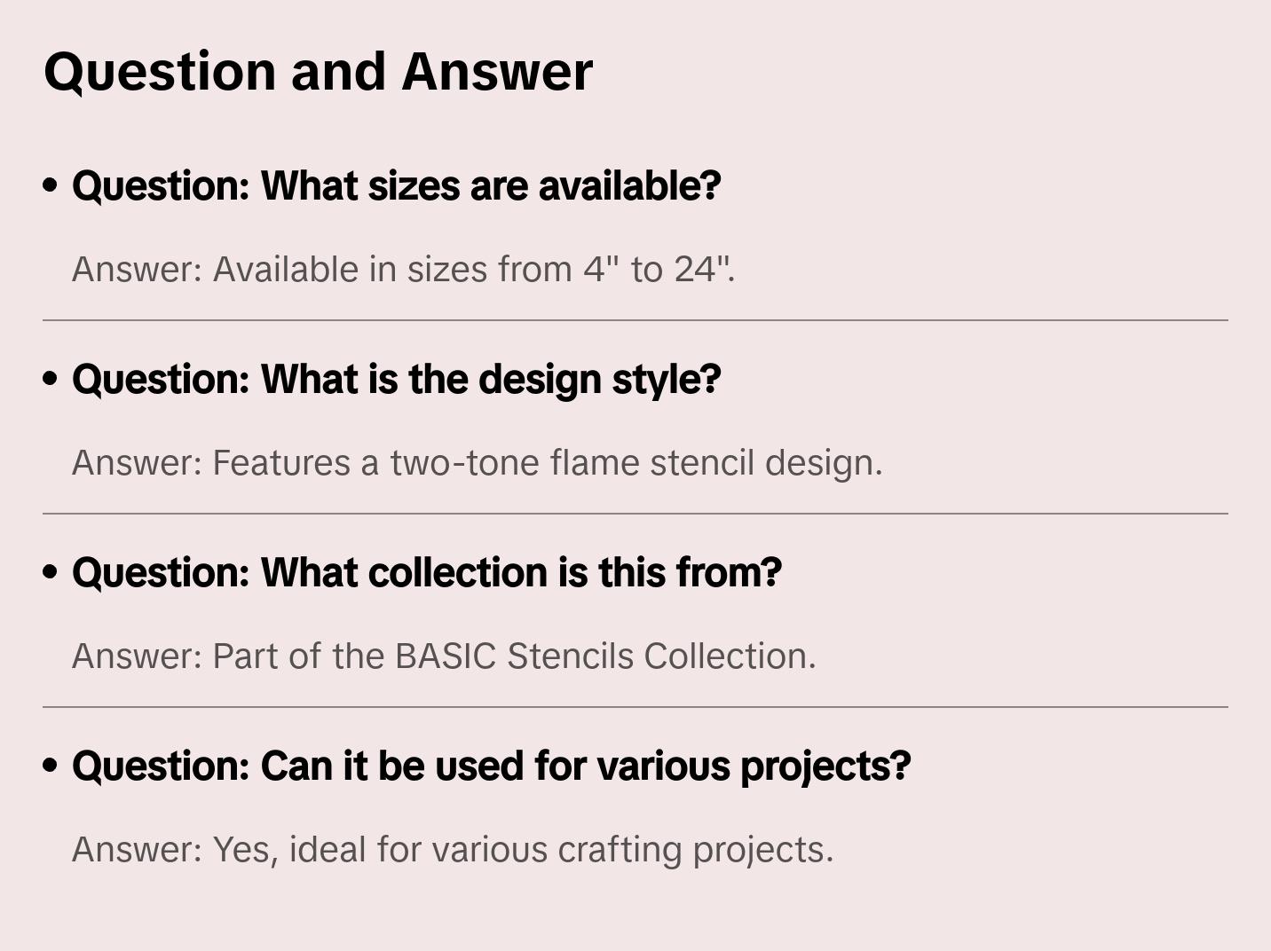 Two-Tone Flame Stencil