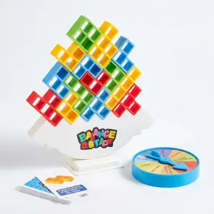 Fun Balance Stacking Tower Game, Family Building Blocks Toy for All Ages, Perfect for Game Night, Classroom and Christmas Gift Giving