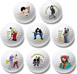 4 count Funny Golf Balls for Birthday, Novelty Golfer  for Dad Coworkers Golfers Golf Lovers