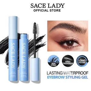 SACE LADY Waterproof Eyebrow Styling Gel With Brush Non Sticky Long-wear Sculpt Lift Brow Styling Soap Eyebrow Makeup 1PC