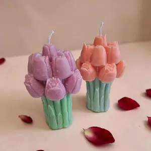 Tulip Bouquet shaped scented candles