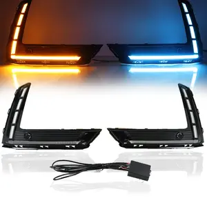 3-Color LED DRL Daytime Running Fog Light Turn Signal Lamp Fog Light Assembly For Honda CR-V CRV 2023 2024