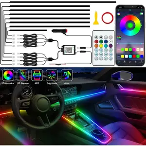 Interior  LED Strip Lights,  LED Lights for  with Dynamic Dreamcolor Chasing, Ambient Lighting Kits  Sync  APP and RF Remote Control (8 in 1)