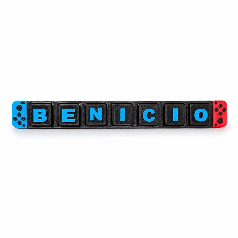 Personalized 3D Printed Gaming Clicker Fidget – Custom Name Satisfying Desk Toy