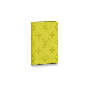Louis Vuitton Pocket Organizer Wallet – Unisex Classic Monogram Style in Yellow