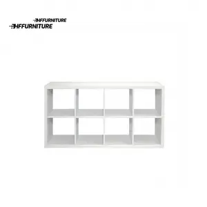 35% price reduction  Pouseayar Smart 8 Cube Organizer Storage With Opened Back Shees 2 X 4 Cube Bookcase Book Shleves For Home Office White Home Decor Ideas