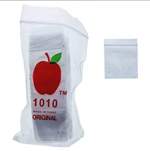 100pc's 1010 zipping bags, 1" x 1" inch bag, bulk baggies
