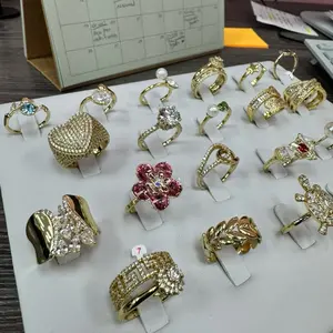 Lote anillos dama include display