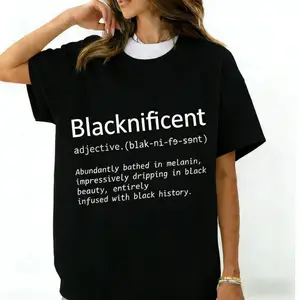 Blacknificent Definition TShirt and Sweatshirt for Black History Month Celebrations African American Pride and Empowerment Cultural Heritage and Black Girl Magic Inspired Gift