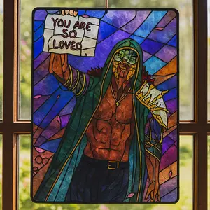 Sleep Token Vessel You Are So Loved Stained Glass Suncatcher