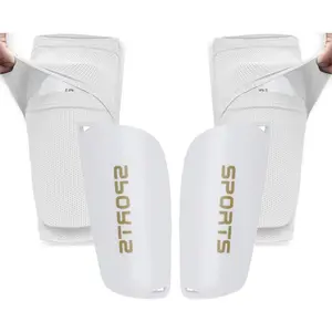 Soccer Shin Guards for Kid Youth Teen Adult - Shin Guards Sleeves with Inserted Pocket Cushion Protection Reduce Shocks and Injuries for Team Sports