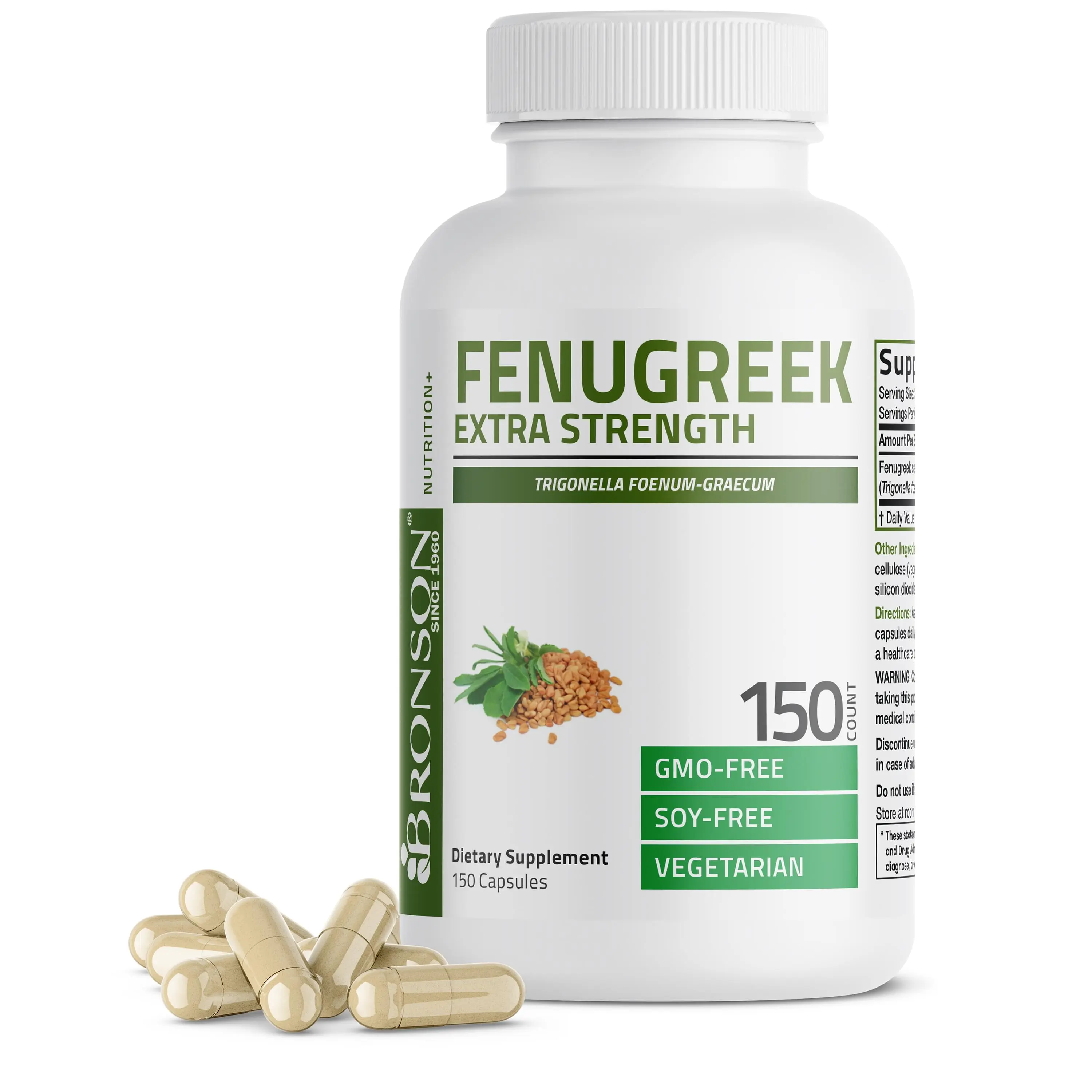 Bronson Fenugreek Extra Strength 2400 MG Capsules supplements  women supplement woman vitamin