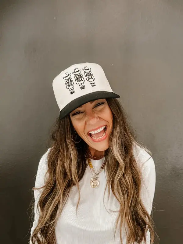 Nutcracker Embroidered Canvas Trucker Hat