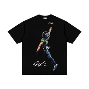 Comfort Colors JSN “Posterized” Graphic T-Shirt, Seattle Football Retro Sports Streetwear Tee Vintage NFL Aesthetic Style, Unisex Fan Outfit for Men Women, Soft Washed Cotton Shirt Game Day Wear