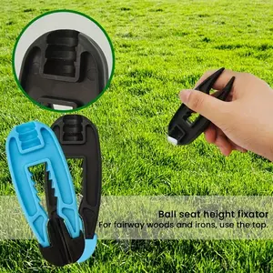 Height Fixed Ball Seat Holder, Golf Tee Height Setter Tool, Outdoor Use, Precision Alignment Aid, Ideal for Practice & Competition