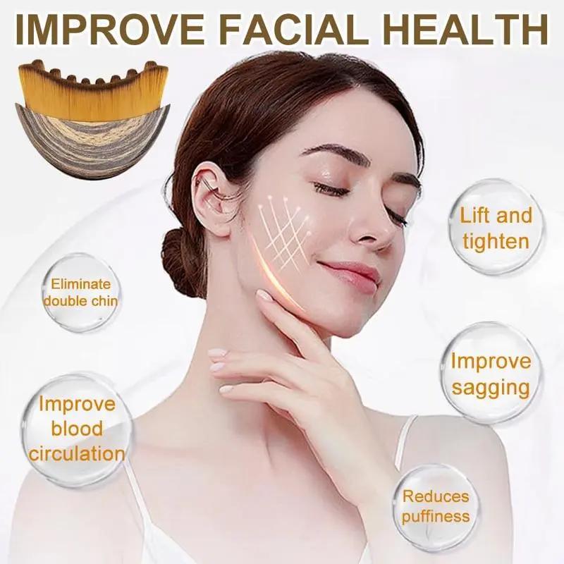 New Lymphatic Contour Face Brush, Dry Brushing FaceBrush, Massager for Face, Chin & Jawline Sculpting,Ergonomically Designed to Fit The Skin Precisely and RelieveFatigue