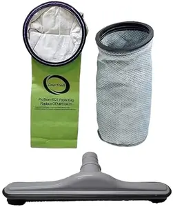 6 QT Round Bundle For Proteam BackPack Vacuums. 10 [100431] Bags + 1 [100564] Cloth Filter + 1 [100623] Floor Tool For Super QuarterVac HEPA QuarterVac TailVac ProVac QuietPro BP GoCartVac AviationVac