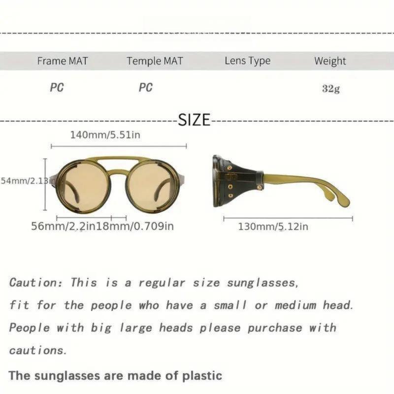 TikTokShopBlackFriday Vintage Round Frame Fishing Glasses for Men Retro Punk Windproof Sunglasses with UV Protection Stylish Outdoor Eyewear for Fishing Cycling Driving and Daily Street Fashion Tortoiseshell Sunglasses blinged fall ses