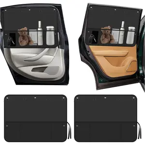 2 count Rear  Window Shades for Side Window,27.24x19.69  Sun Shade Side Windows for Shading & Storing with 7 Suction Cups  Each  & Pouch,Portable  Windows Shade for