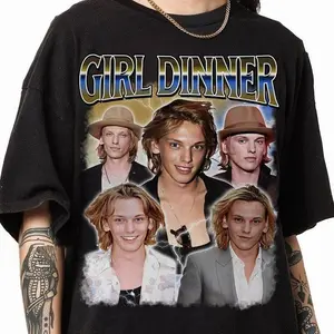 Jamie Campbell Bower Girl Dinner Homage Shirt, Jamie Campbell Bower 90s Fan Tshirt, Vintage Jamie Campbell Bower Tribute Gift Tee Gift for Men and Women