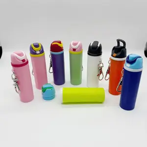 Trendy Mini Water Bottle Keychain - Fruit Cup Shaped Lipstick Chapstick Holder for Girls Women