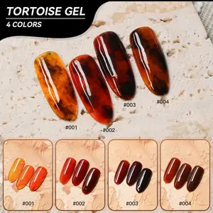 Tortoise Shell Gel Nail Polish Set – 4 Colors