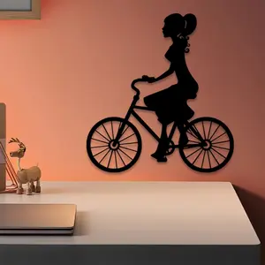 ​​1pc Art Deco Girl Metal Wall Art, Art Deco Girl Statue Mural, Perfect for Living Room Wall, Bedroom Wall, Office Wall, Valentine's Day Decor, Ideal Gift for Art Collectors, Weather-Resistant Metal​​