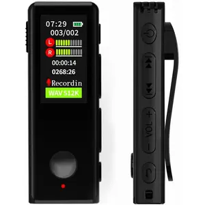 64GB Lavalier Recorder - Recording with Playback Digital Voice Recorder Ideal for Meetings/Lectures/Interviews Password Protected Portable Mini Recorder with USB, MP3 Audio Recording Device