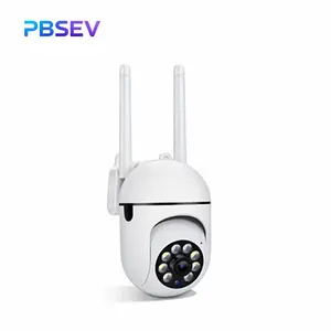 PBSEV Cameras for Home, 1080P Pan Tilt Panoramic HD Surveillance Camera, AI Human Detection, Color Night Vision, Crisp Two-Way Audio, Bluetooth & Wi-Fi Connection, Equipped with 9.9FT Long Power Cable, 24/7 Continuous Recording for Home, Pet Monitoring
