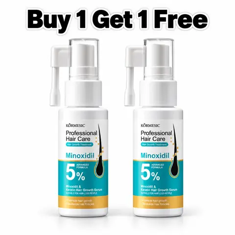 5% Minoxidil Hair Growth Serum, Advanced Formula Scalp Thickening Spray, Revitalize Hair Follicles Promote Denser Fuller Thicker Hair, Also Works for Beard & Sideburns, Nourishing Scalp Care