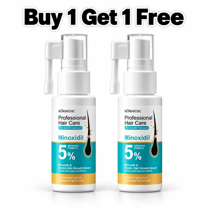 5% Minoxidil Hair Growth Serum, Advanced Formula Scalp Thickening Spray, Revitalize Hair Follicles Promote Denser Fuller Thicker Hair, Also Works for Beard & Sideburns, Nourishing Scalp Care