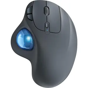 M501  Trackball , Rechargeable , Easy Thumb Control,  & Smooth , 3 Device Connection ( or USB Receiver), Compatible for PC, Laptop, , Windows.