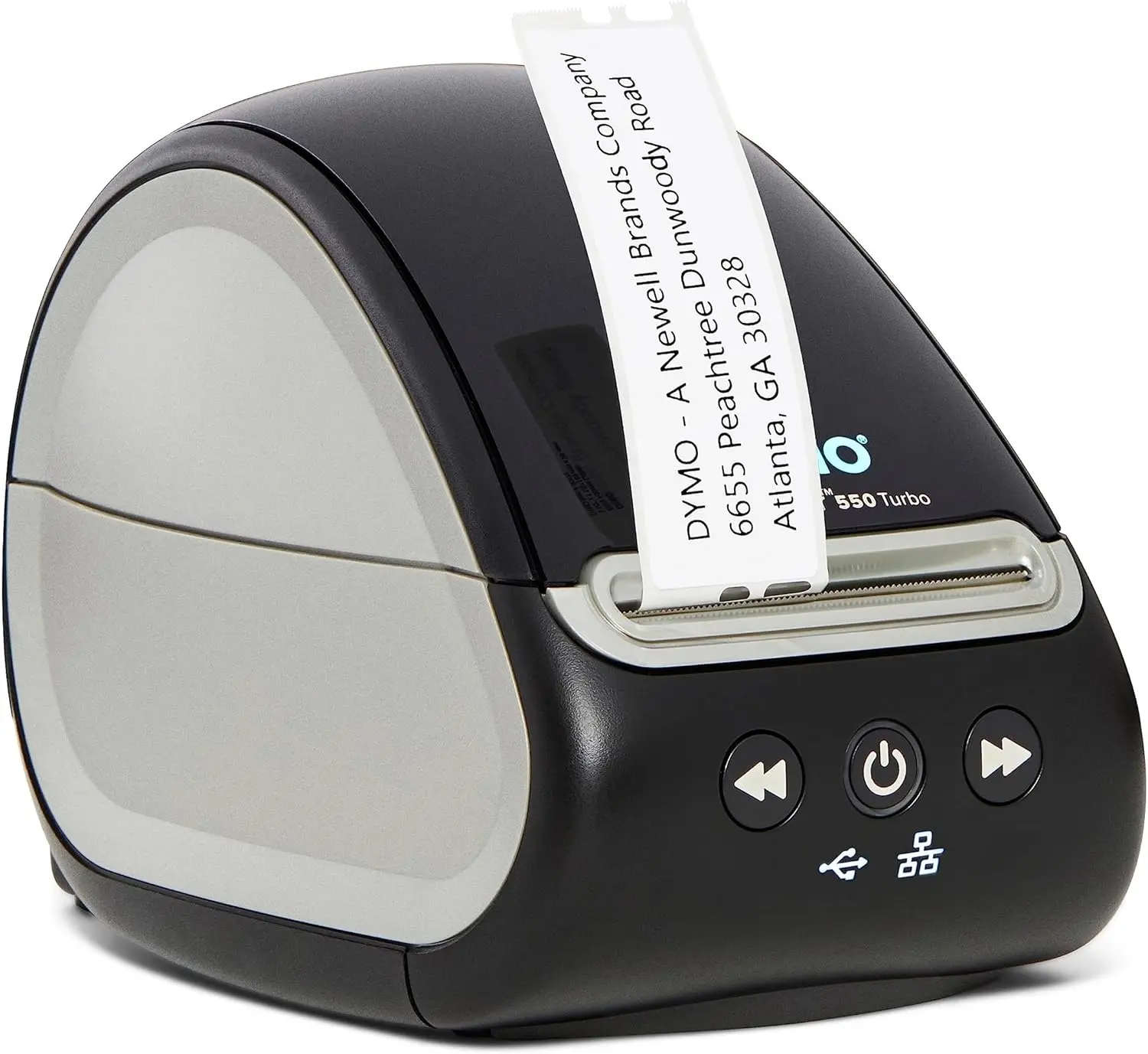 DYMO LabelWriter 550 Turbo Direct Thermal Printer - High-Speed Printing, Automatic Recognition, USB/LAN Connectivity, Supports Multiple Label Types