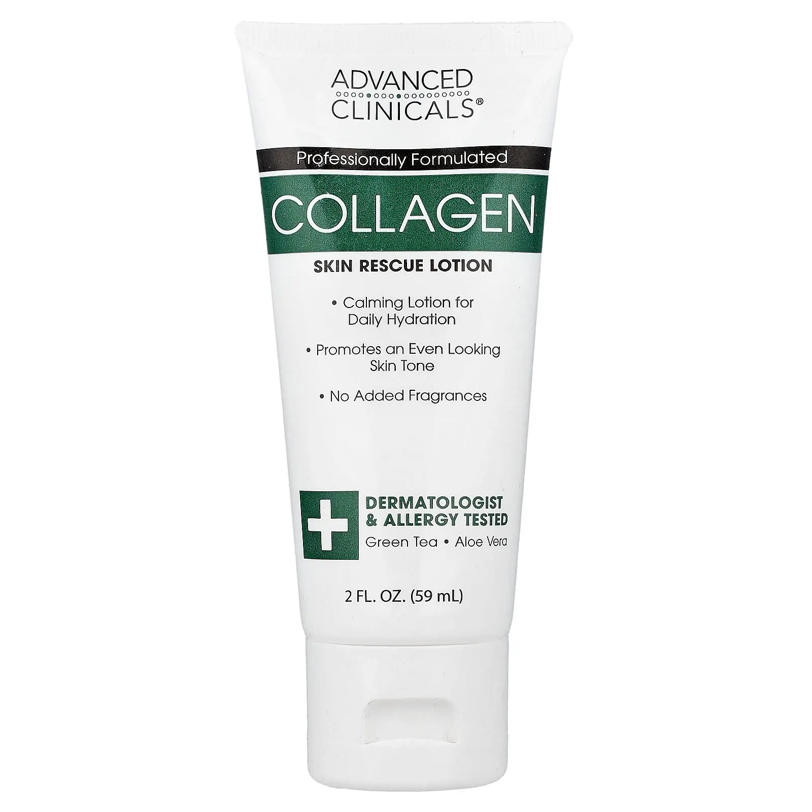 Advanced Clinicals Collagen, Skin Rescue Lotion, Fragrance-Free, 2 fl oz (59 ml) Advanced Clinicals Collagen, Skin Rescue Lotion, Fragrance-Free, 2 fl oz (59 ml)