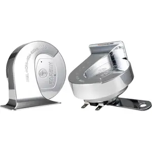 Pack of 2pcs Super Loud Automotive Horns,12V Moto Horn Replacement Kit For Car/Motorcycle/Truck/Boat,Electric Chromeplate