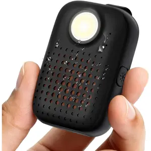 Clip- Speaker ,Wearable  Speaker Hands-Free with Built-in Mic, IPX7 /Dust Protection, LED Safety Light - Portable Outdoor for Hiking/Biking/Running