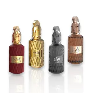 Le Falcone Perfumes | Muharib Alpha + Muharib + Khulood + Al Majd | Extrait De Parfum | Men's Fragrance | 85 ML - 2.8 oz | Vanilla, Leather, Musk & Honey Notes