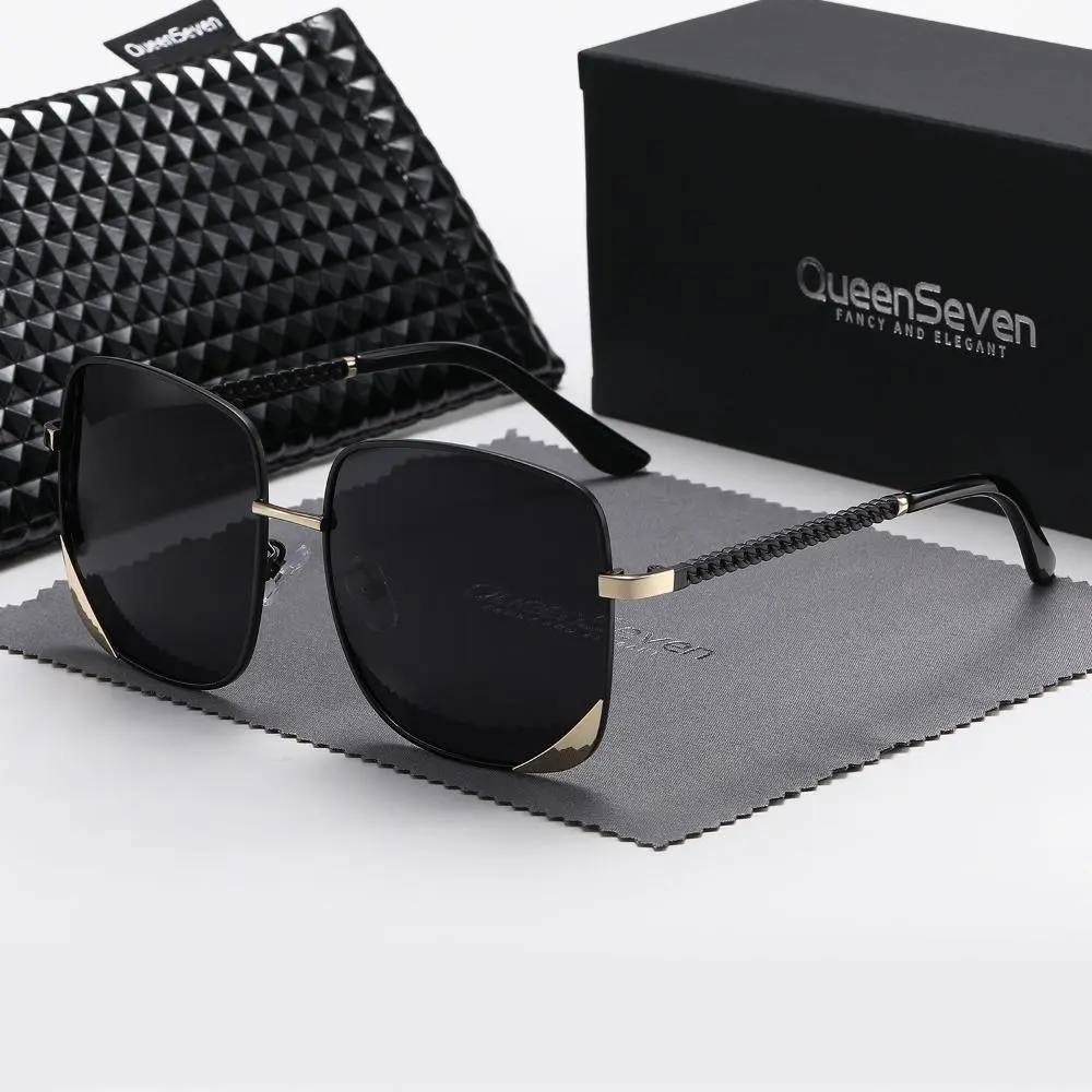 QueenSeve unisex polarized sunglasses for outdoor activities, featuring a stylish and trendy design UV400