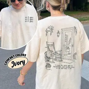 Noah Kahan Comfort Colors 2 Sided Shirt, Porch Light Graphic Tee, The Great Divide Tour Merch