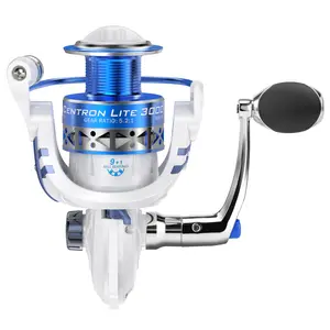 KastKing Centron & Centron Lite Spinning Reels, Size 500 is Perfect for Ice Fishing, Up to 17.5Lbs Max Drag, 5.2:1 Gear Ratio, Ultra Smooth Powerful, CNC Aluminum Spool, 9+1 BB Light Weight