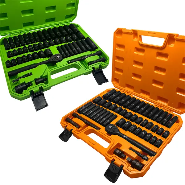 DARK DUCK 50pcs Cr-V 3/8-Inch Drive Ratchet Handle Extension Bars SAE 5/16 To 3/4 Inch Metric 8-22mm Heavy Duty Hardware Set