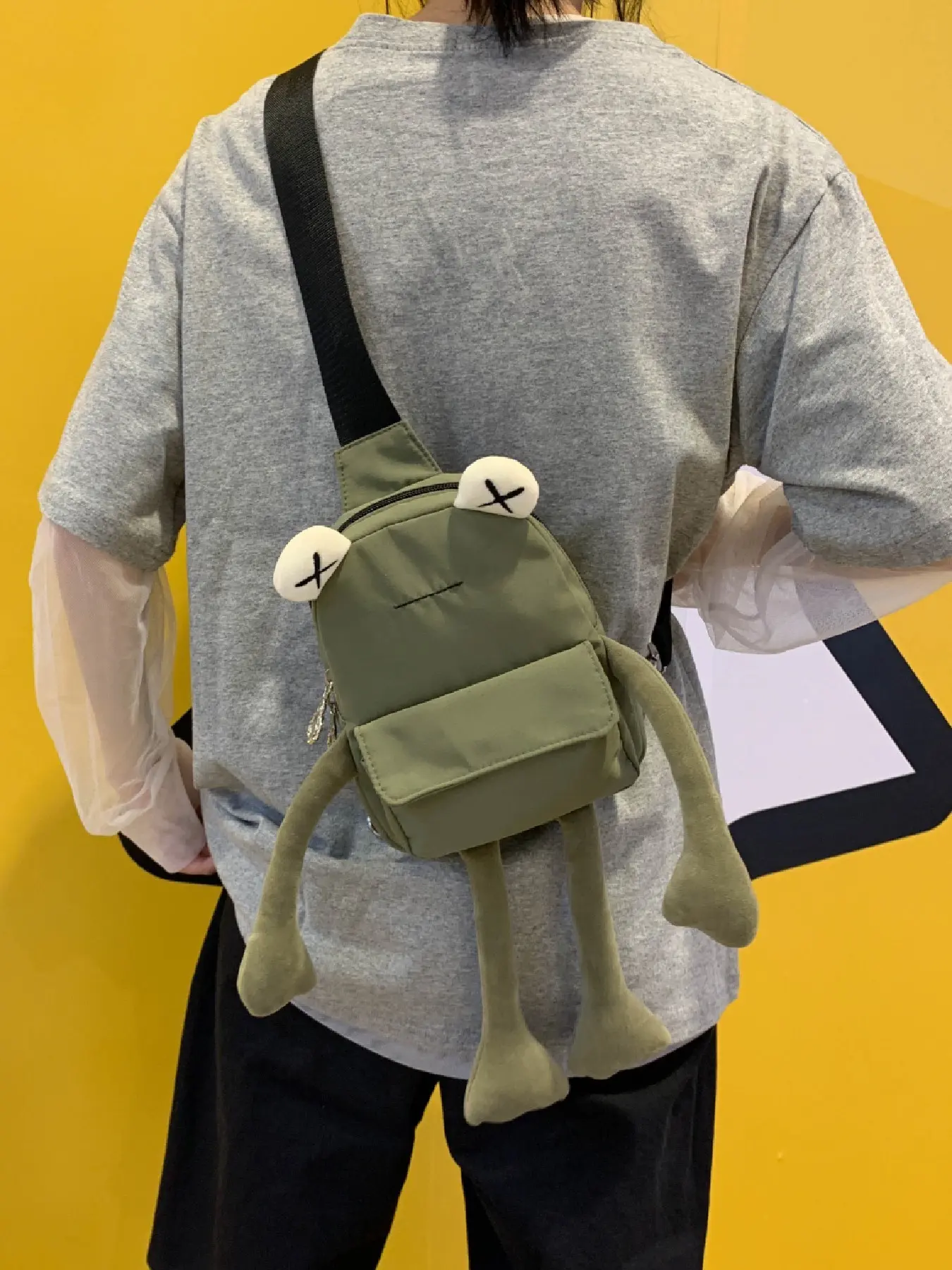 Cute Frog Shape Shoulder Bag, Animal Purse, Fashion Casual Women's Versatile Chest Bag, Stylish Daily Use Accessory, Perfect for All Occasions, Everyday Bag, Sling Bag, Fashionable Crossbody Bag