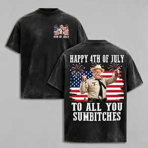 Happy 4th Of July To All You Sumbitches Shirt, Smokey And The Bandit Movie T-Shirt, Classic Movie Quote Tee, Funny Show Fireworks T-Shirt for Independence Day, MADE IN USA, funny graphic tee, men’s trendy t-shirts,