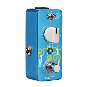 LEKATO Drop Pedal Harmonizer Guitar Effect Pedal, Mini Pitch Shifter Digital Octave Guitar Pedal, Or ME-05 MINI Pocket Multi-Effects for Electric Guitar Bass True Bypass
