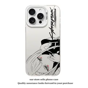 Fashion Cool Edgerunners Phone Case For iPhone 17 Pro Max Air 16e 15 14 13 12 11 Pro Max XR 8 7 Plus & Samsung Galaxy S25 Ultra S24 S23 S22 S21 Plus Anti Fall C-Cyberpunks Matte Back Cover